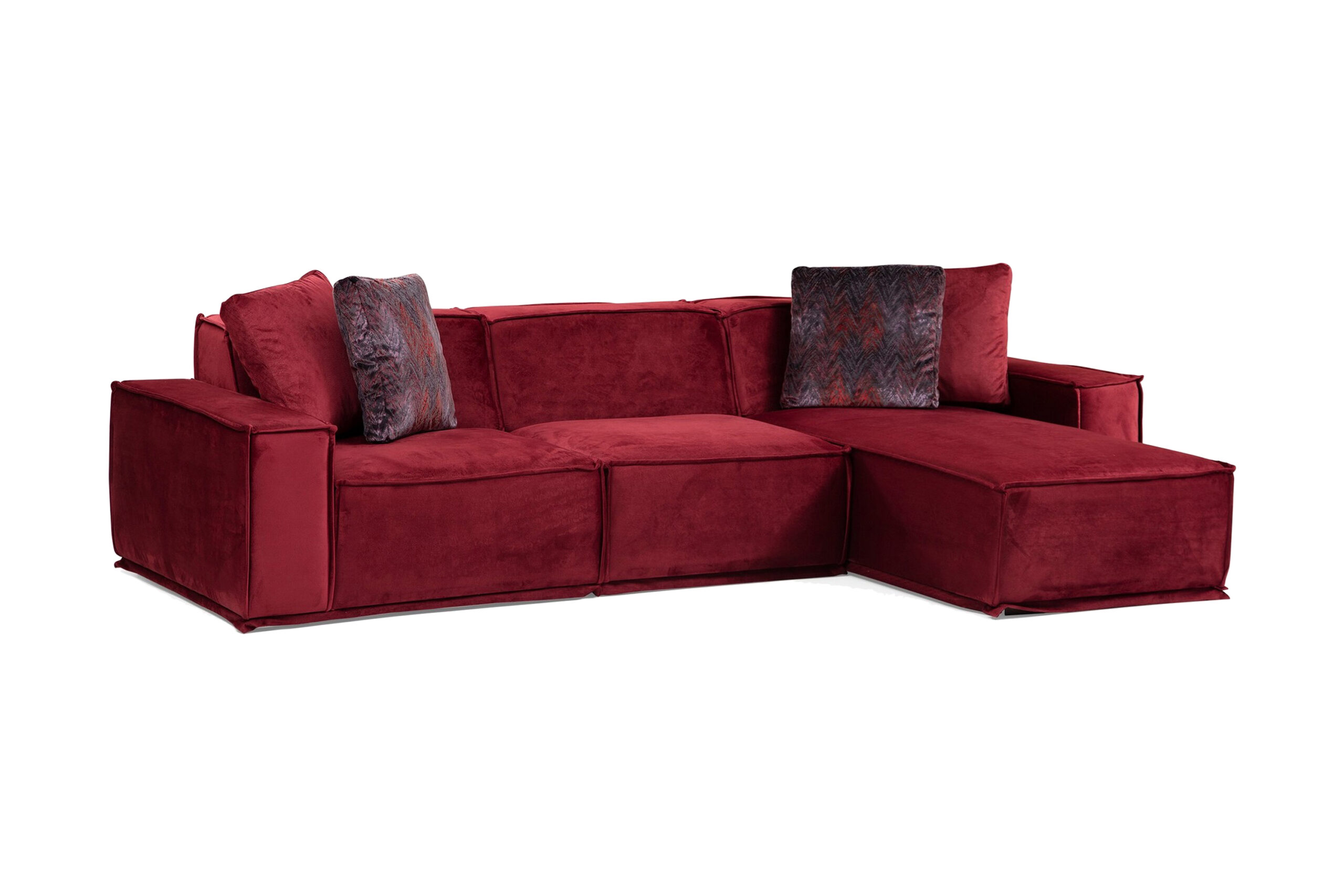 Sohva divaanilla Woodlaw 4:n ist - Burgundy