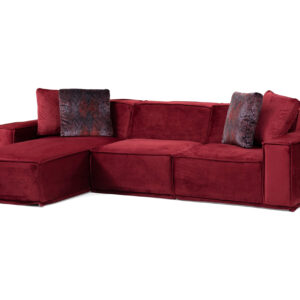 Sohva divaanilla Woodlaw 4:n ist - Burgundy