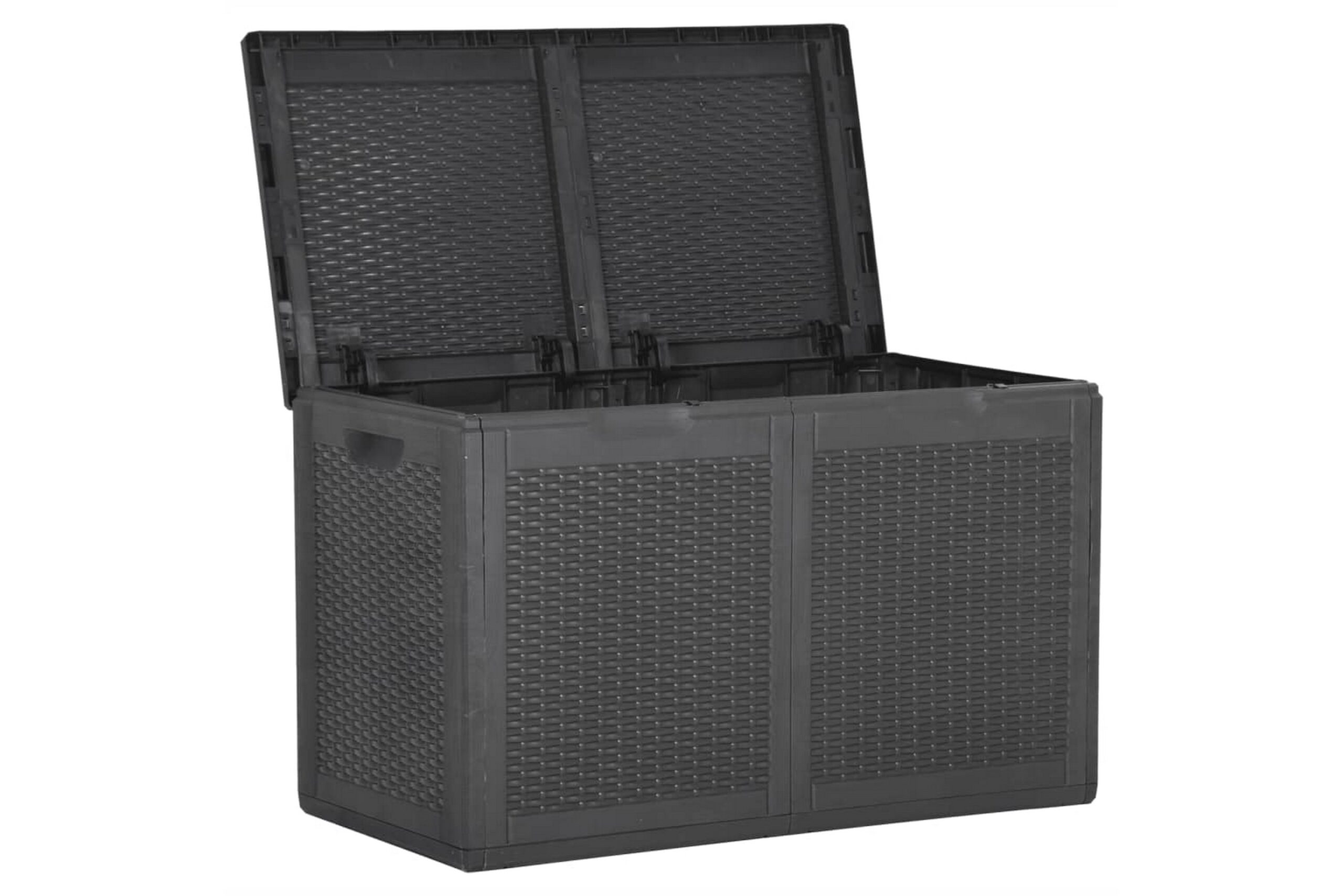 Puutarhan varastoarkku 180 l musta PP -