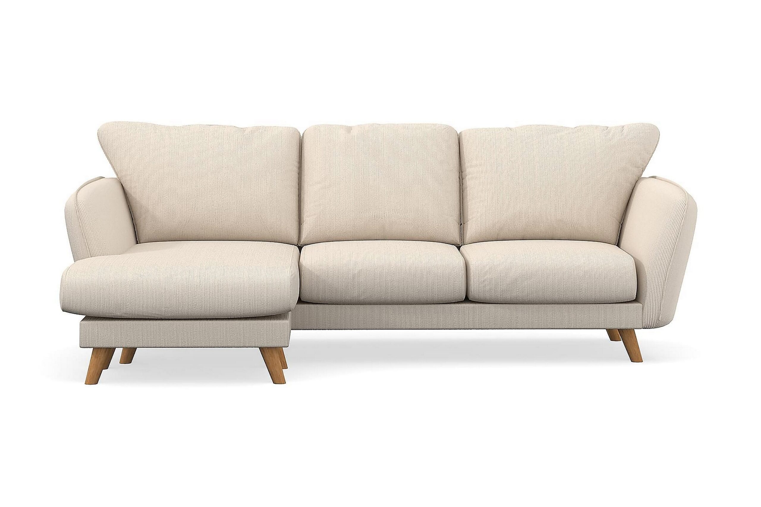 Trend Lyx 3-istuttava divaanisohva Vasen - Beige Vakosametti