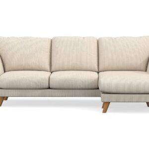 Trend Lyx 3-istuttava divaanisohva Oikea - Beige Vakosametti