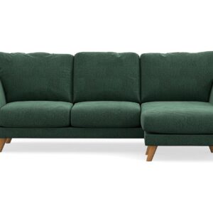 Trend Lyx 3-istuttava divaanisohva Oikea - Vihreä Sametti