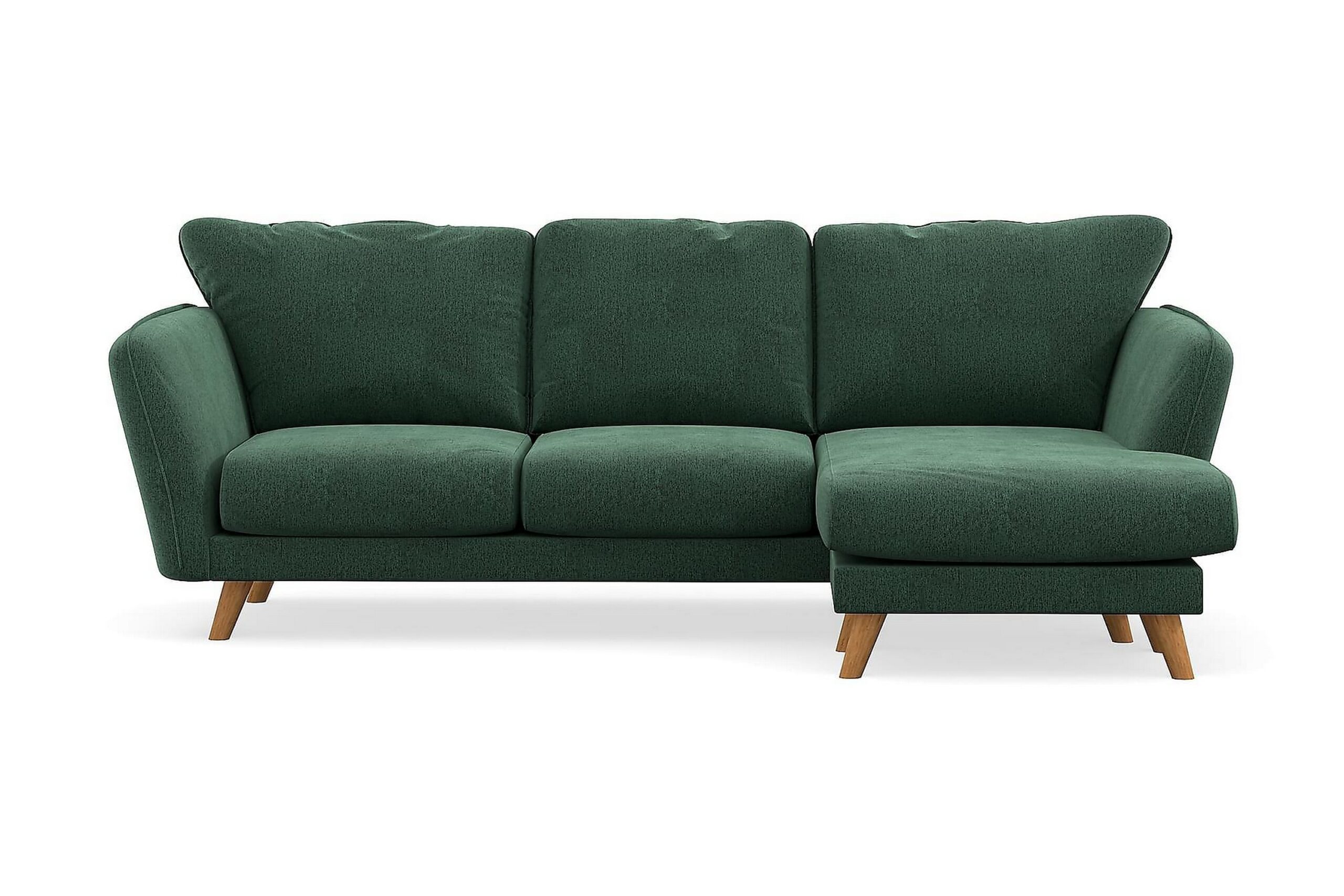 Trend Lyx 3-istuttava divaanisohva Oikea - Vihreä Sametti