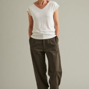 Karby Silk-Cotton T-Shirt White