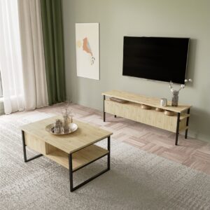 TV-taso Yhealing 140 cm - Luonnonväri