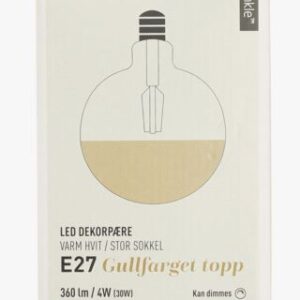 Top gold decor E27 4W lamppu moniväri
