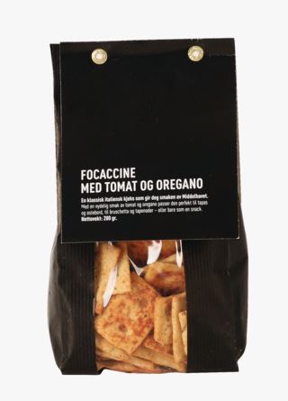 Focaccine tomaatilla ja oreganolla moniväri