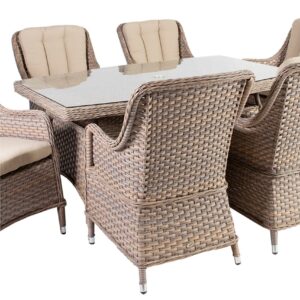 Pöytä Eden 150x100xH74 cm Beige -