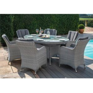 Pöytä Ascot 180x120xH75 cm Harmaa -