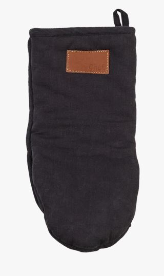 Linen patakinnas musta