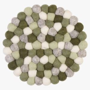 Wool Multi pannunalunen moniväri/vihreä