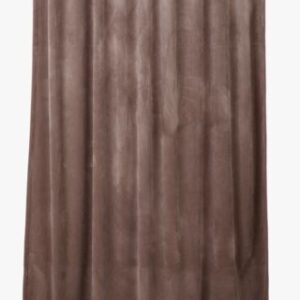 Mali velour verho harmaanruskea