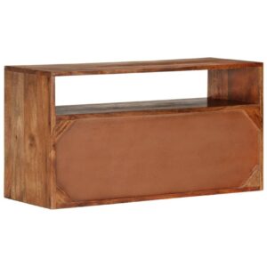 TV-taso 80x30x42 cm täysi akaasiapuu - Ruskea