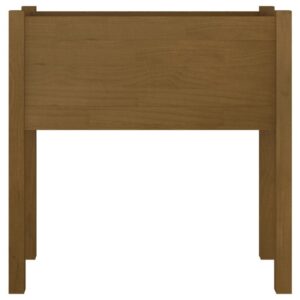 Puutarhan kukkalaatikko hunajanruskea 70x31x70 cm täysi mänt - Ruskea