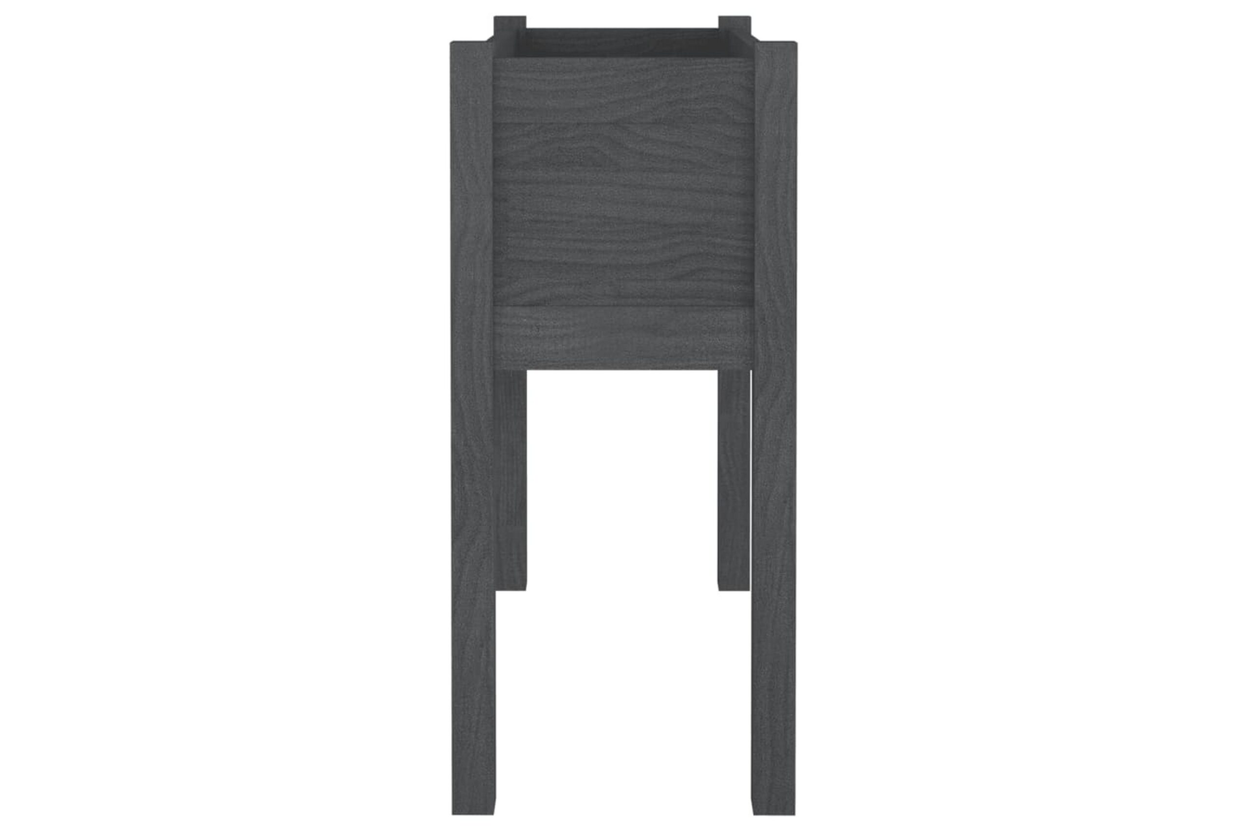 Puutarhan kukkalaatikot 2 kpl harmaa 70x31x70cm täysi mänty - Harmaa
