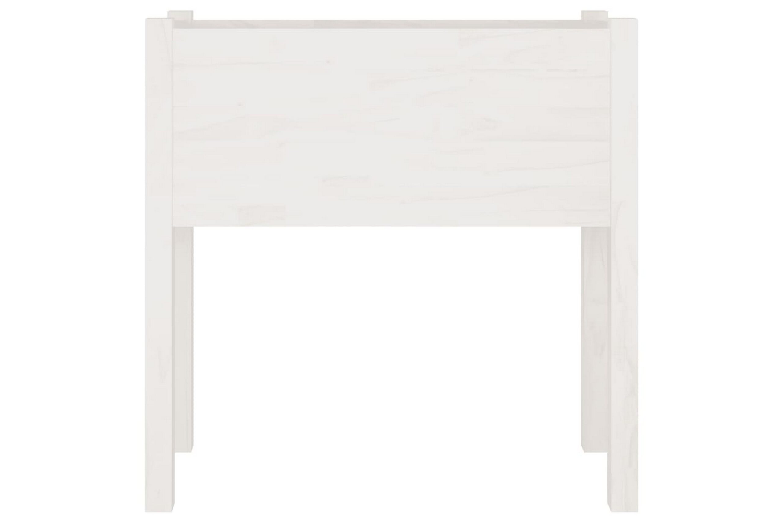 Puutarhan kukkalaatikot 2 kpl valkoinen 70x31x70cm täysi män - Valkoinen