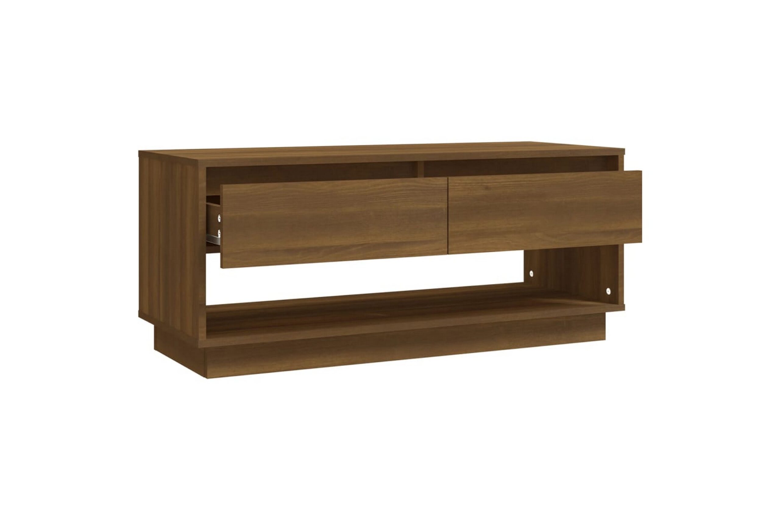 TV-taso ruskea tammi 102x41x44 cm lastulevy - Ruskea