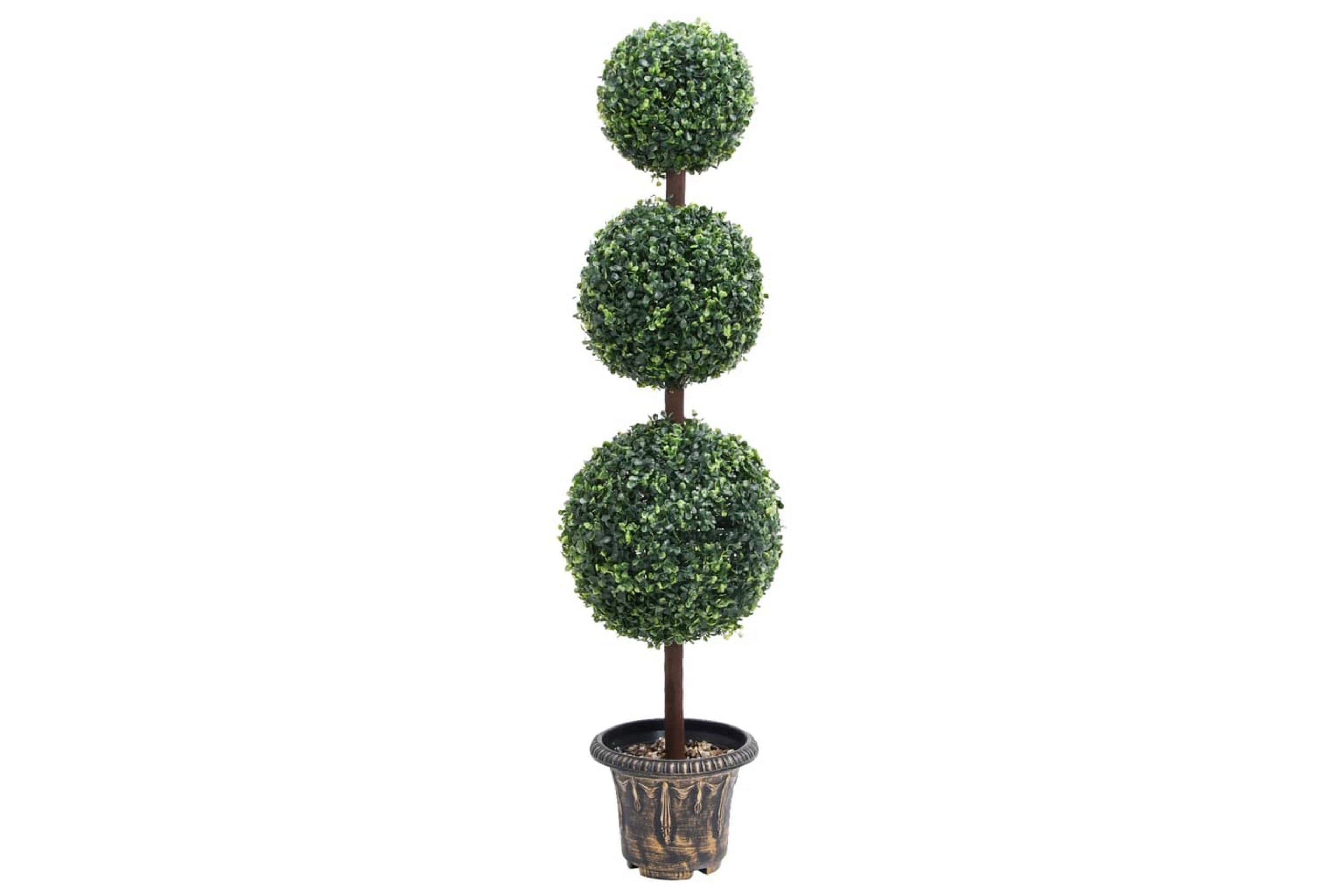 Tekokasvi puksipuu ruukulla pallonmuotoinen vihreä 118 cm - Vihreä
