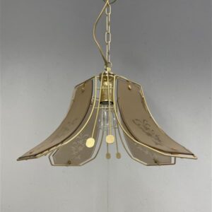 Lamp Gustaf kattovalaisin messinki lasi