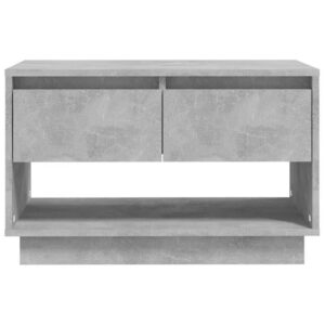 TV-taso betoninharmaa 70x41x44 cm lastulevy - Harmaa