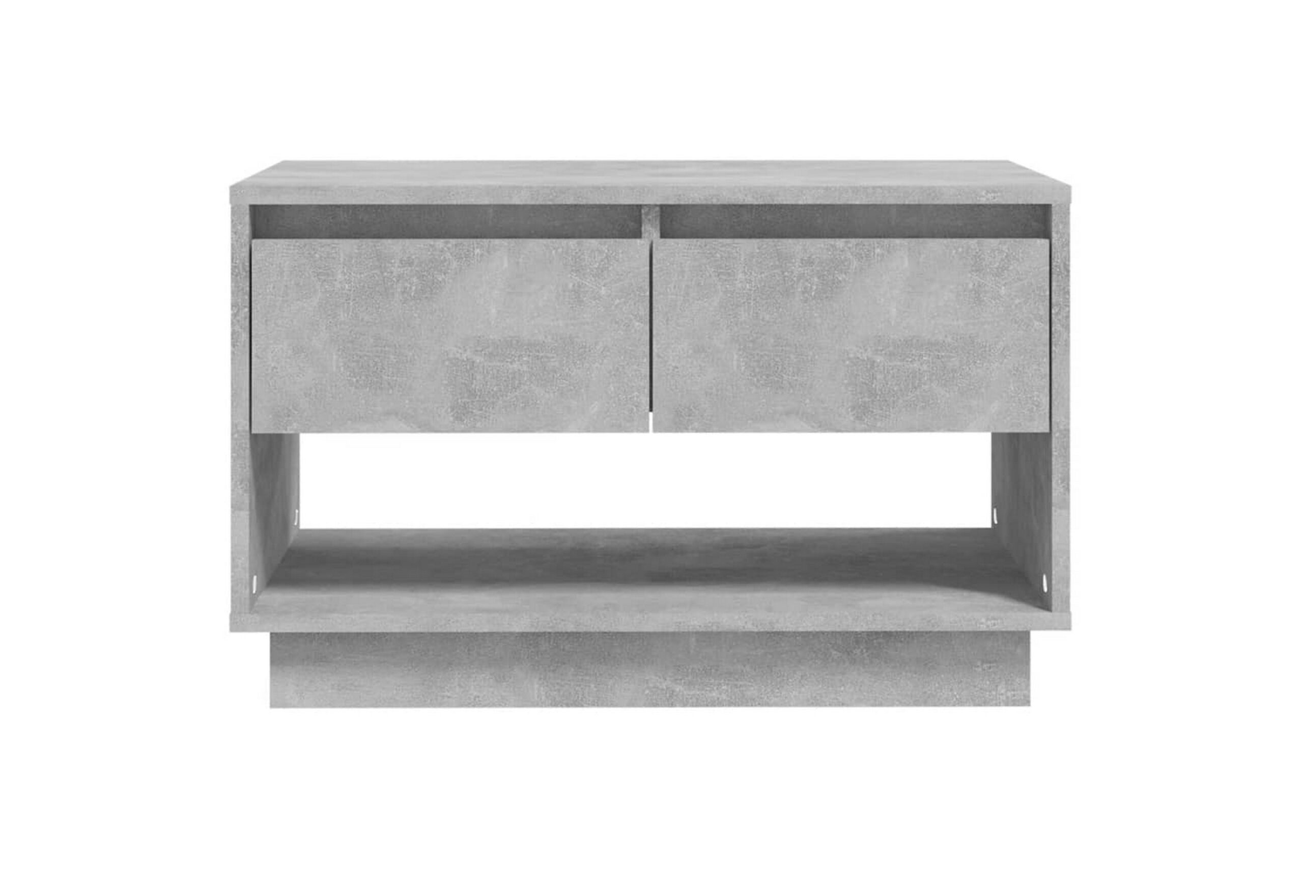 TV-taso betoninharmaa 70x41x44 cm lastulevy - Harmaa