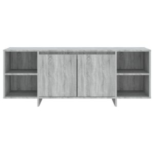TV-taso harmaa Sonoma 130x35x50 cm lastulevy - Harmaa