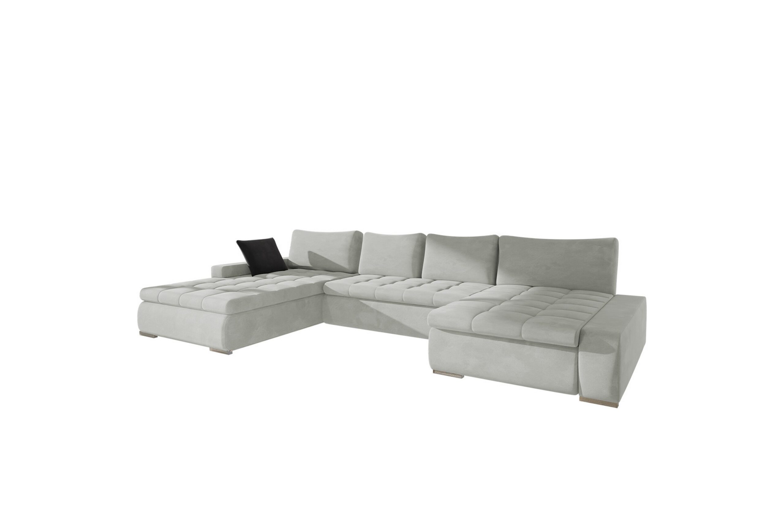 Vuodesohva Tupladivaani Mojen 4:n ist 340x140 cm U-muoto - Valkoinen