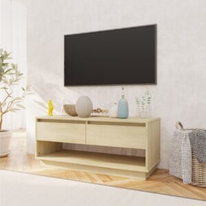 TV-taso Sonoma-tammi 102x41x44 cm lastulevy - Beige