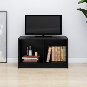 TV-taso musta 70x33x42 cm täysi mänty - Musta