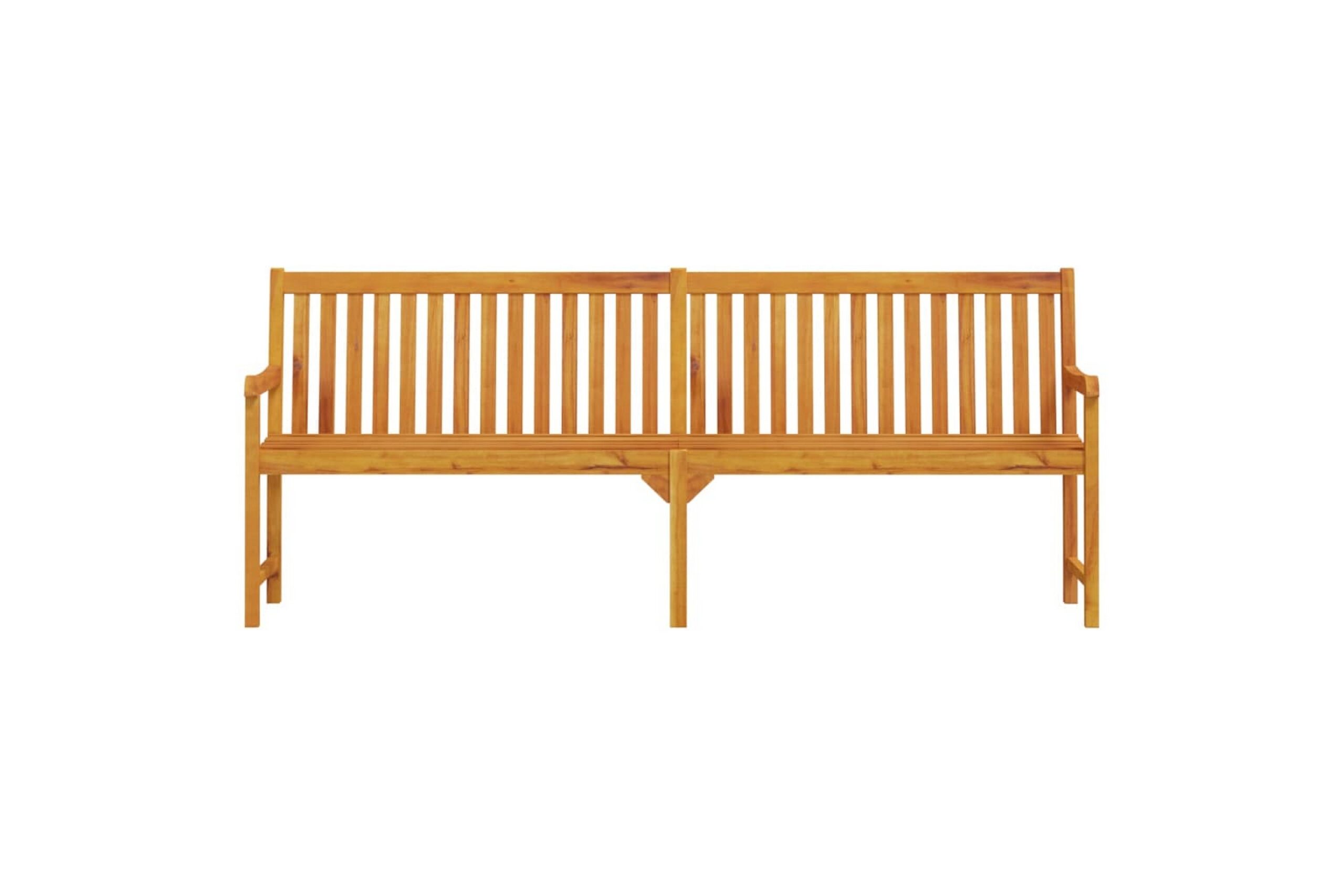 Puutarhapenkki 219 cm täysi akaasiapuu - Ruskea