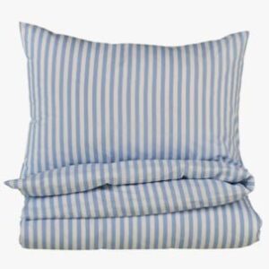 Classic stripe pussilakanasetti puuvillaa indigonsininen