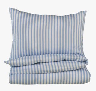 Classic stripe pussilakanasetti puuvillaa indigonsininen