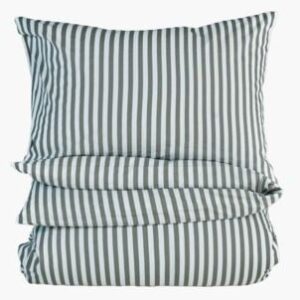 Classic stripe pussilakanasetti puuvillaa oliivinvihreä