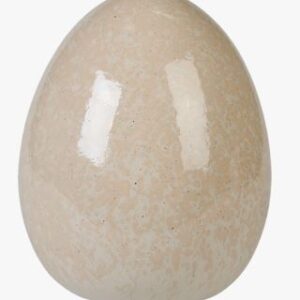 Porcelain large egg koriste beige