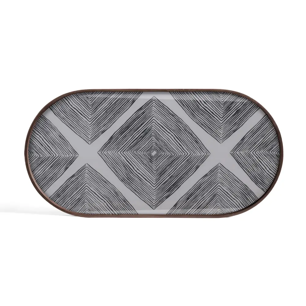 Ethnicraft, Linear Squares tarjotin soikea M