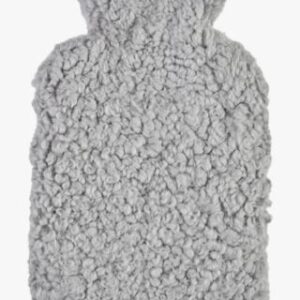 Curly wool kuumavesipullo vaaleanharmaa