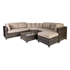 Pehmustesetti Dawson Puutarharyhmälle Beige -