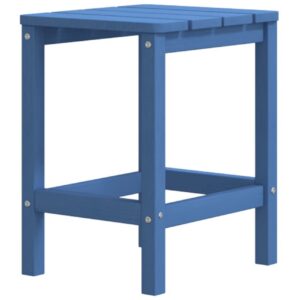 Adirondack puutarhapöytä vedensininen 38x38x46 cm HDPE - Sininen