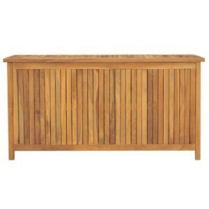 Puutarhalaatikko 114x50x58 cm täysi tiikki - Ruskea