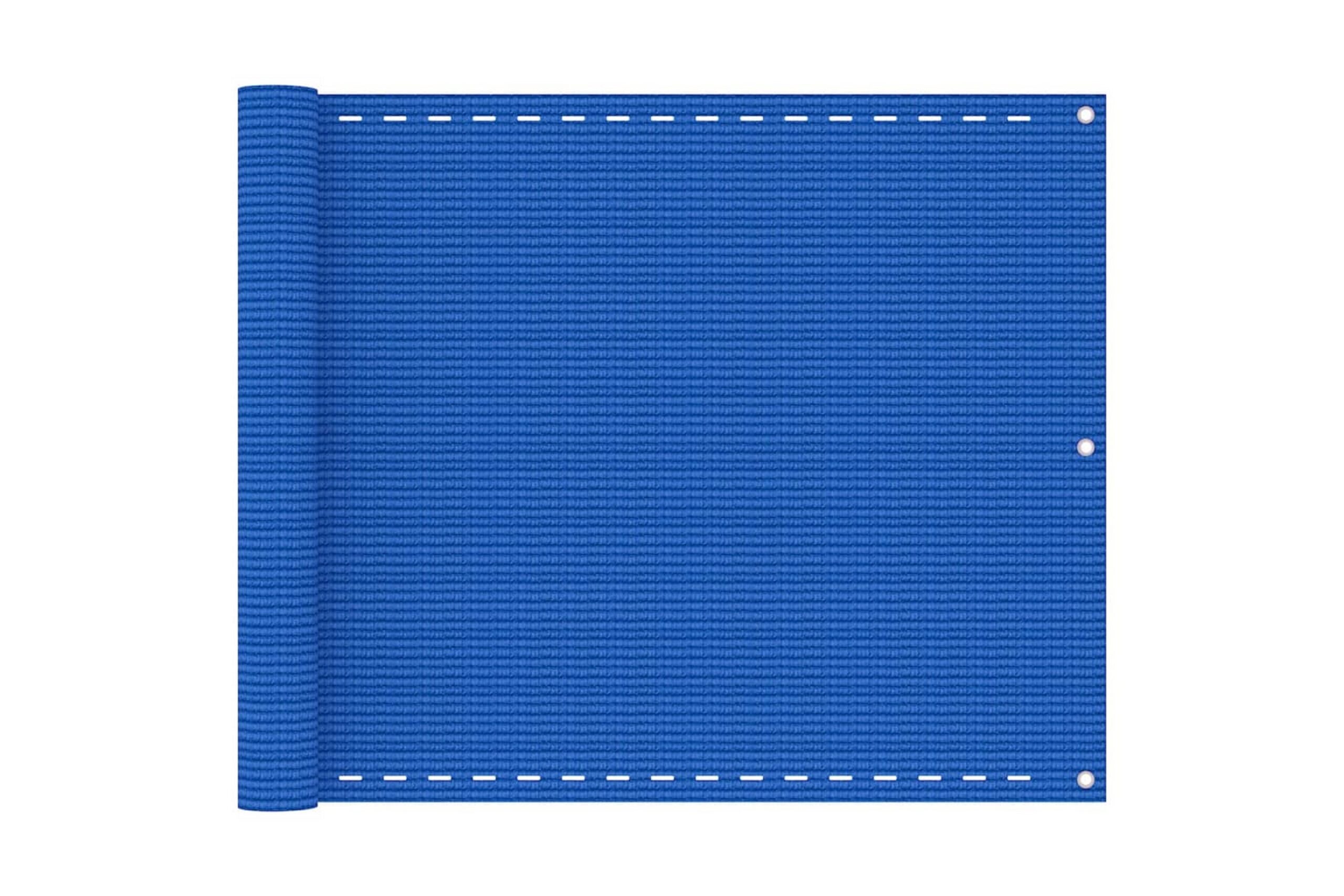 Parvekkeen suoja sininen 75x500 cm HDPE - Sininen