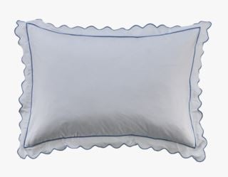 Scallop tyynyliina taivaansininen