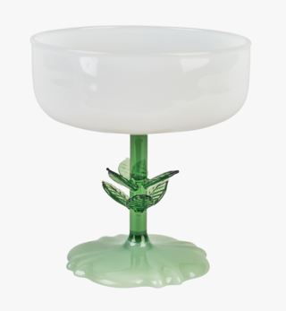 Leaf cocktaillasi valkoinen