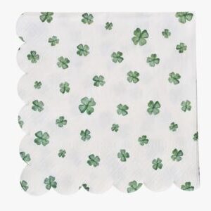 Fourclover leaf paperiservetit moniväri
