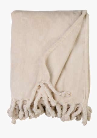 Jules fleecehuopa vaalean beige