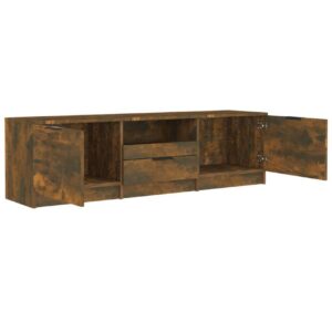 TV-taso savutammi 140x35x40 cm tekninen puu - Ruskea