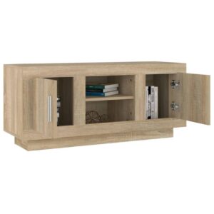 TV-taso Sonoma-tammi 102x35x45 cm tekninen puu - Ruskea