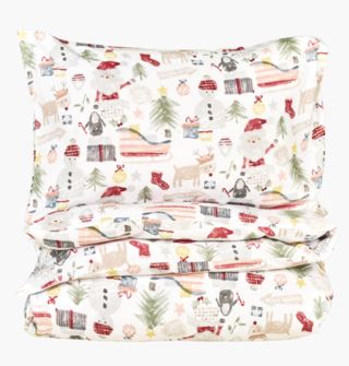 Santa Stop flanellipussilakanasetti moniväri