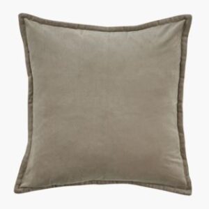 Andrea velour koristetyynynpäällinen harmaanruskea