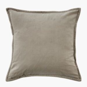 Andrea velour koristetyynynpäällinen vaalean beige