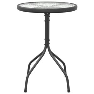Puutarhapöytä Ã˜50x71 cm teräs antrasiitti - Antrasiitti